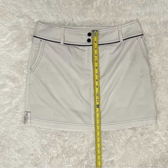 ADIDAS white Skirt Clima Cool Athletic Golf Size 8 - Picture 3 of 4